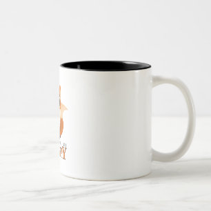 Taza Bicolor Los zorros me hacen feliz