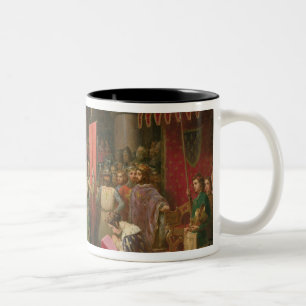 Taza Bicolor Louis VII los jóvenes, rey de Francia