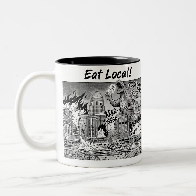 Taza Bicolor Louisville Come Local 2 (Izquierda)