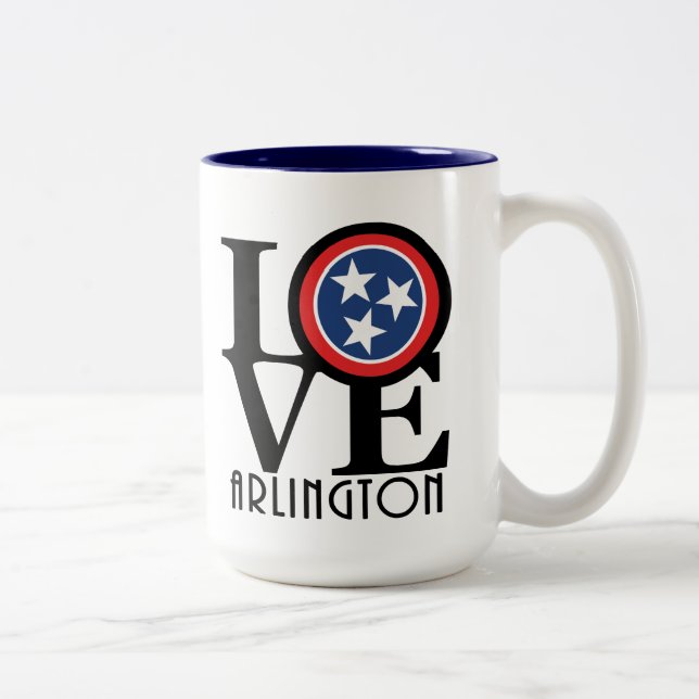 Taza Bicolor LOVE Arlington TN 15oz (Derecha)
