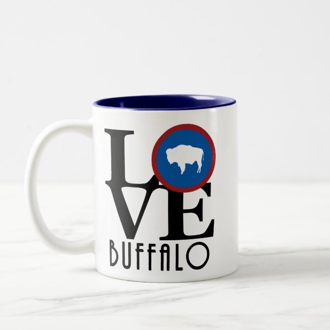 Taza Bicolor LOVE Buffalo Wyoming 11oz (Izquierda)