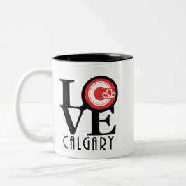 Taza Bicolor LOVE Calgary 11oz