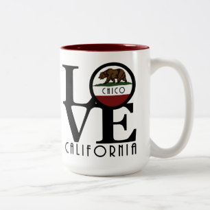 Taza Bicolor LOVE Chico California 15oz