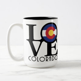 Taza Bicolor LOVE Colorado 15oz