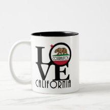 LOVE Corralitos 11oz de café de dos tonos Mug