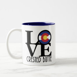 Taza Bicolor LOVE Crested Butte 11oz