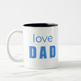 Taza Bicolor Love Dad Baby Boy mug