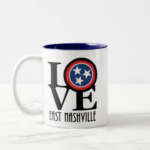 Taza Bicolor LOVE East Nashville 11oz