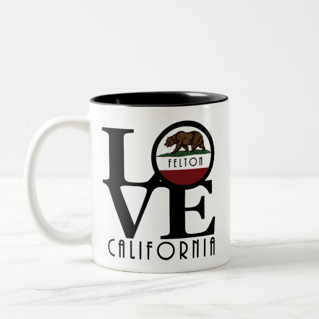 Taza Bicolor LOVE Felton California 11oz (Izquierda)