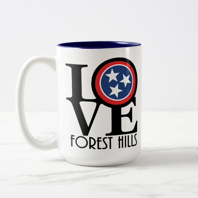 Taza Bicolor LOVE Forest Hills 15oz (Izquierda)