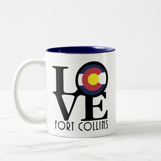 Taza Bicolor LOVE Fort Collins 11oz (Izquierda)