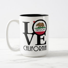 Taza Bicolor LOVE Freedom California 15oz