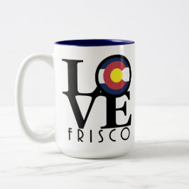 Taza Bicolor LOVE Frisco Colorado 15oz