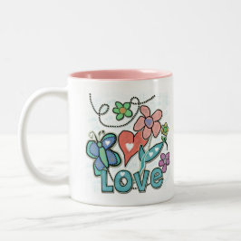 Taza Bicolor Love Garden