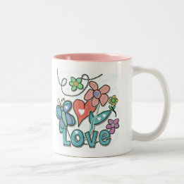 Taza Bicolor Love Garden