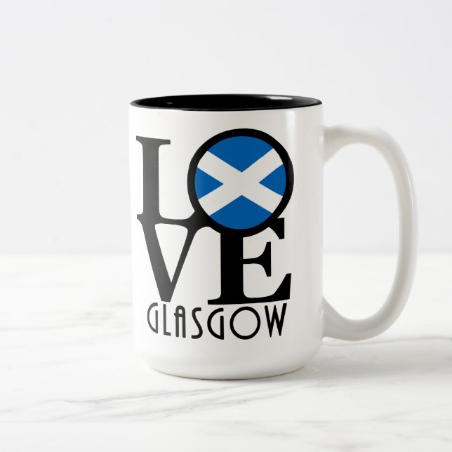 Taza Bicolor LOVE Glasgow 15oz (Derecha)