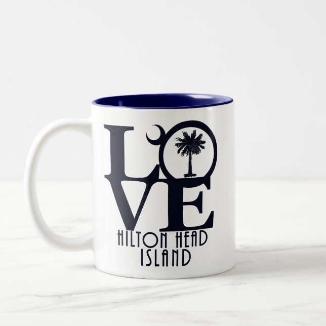 Taza Bicolor LOVE Hilton Head Island 11oz (Izquierda)