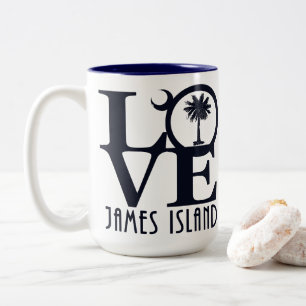 Taza Bicolor LOVE James Island 15 oz