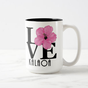 Taza Bicolor LOVE Kalaoa Pink 15oz