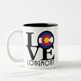 Taza Bicolor LOVE Longmont 11oz