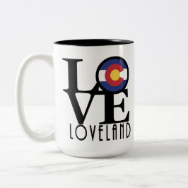 Taza Bicolor LOVE Loveland Colorado 15o
