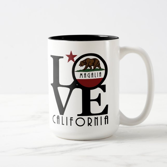 Taza Bicolor LOVE Magalia 15oz (Derecha)