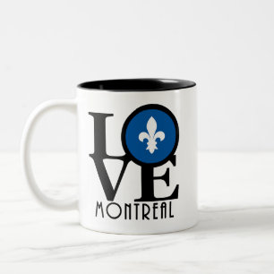 Taza Bicolor LOVE Montreal Quebec 11oz