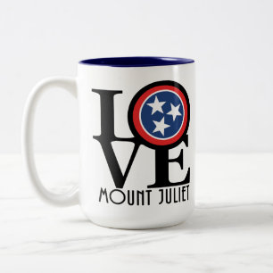 Taza Bicolor LOVE Mount Juliet 15oz