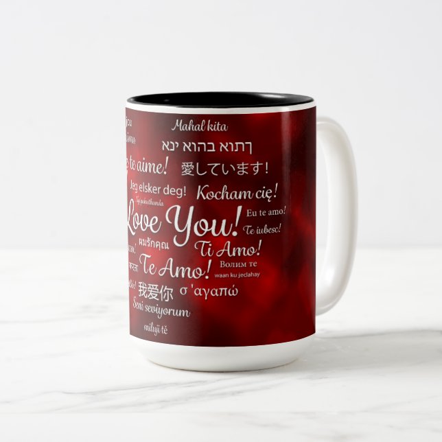 Taza Bicolor Love Mug (Anverso derecho)