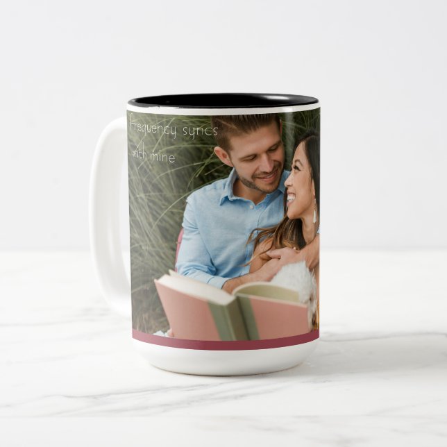 Taza Bicolor Love note (Anverso izquierdo)