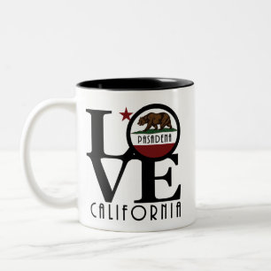Taza Bicolor LOVE Pasadena California 11oz