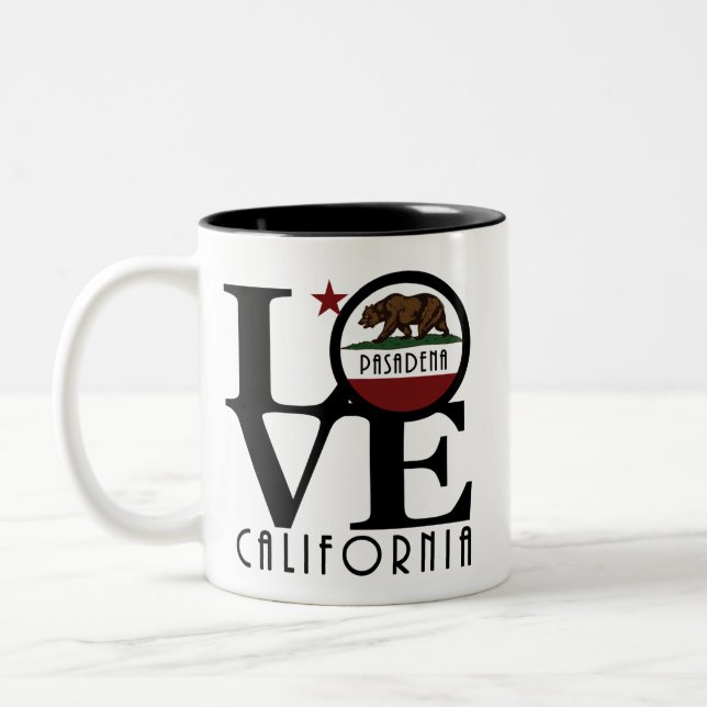 Taza Bicolor LOVE Pasadena California 11oz (Izquierda)