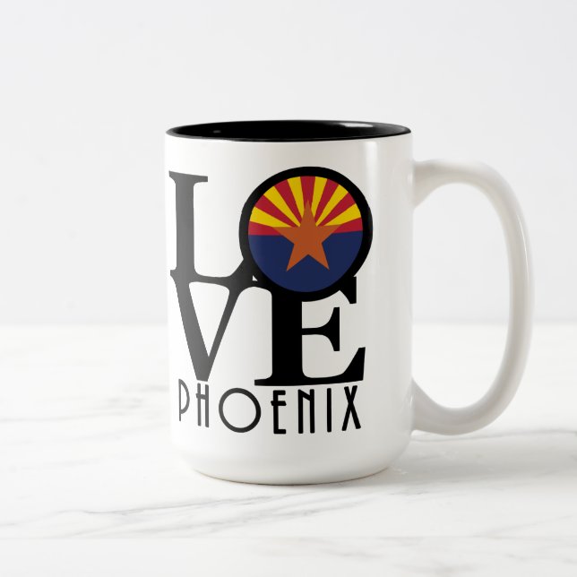 Taza Bicolor LOVE Phoenix, Arizona (Derecha)