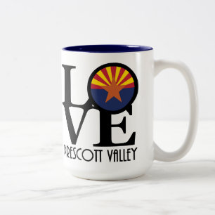 Taza Bicolor LOVE Prescott Valley 15oz