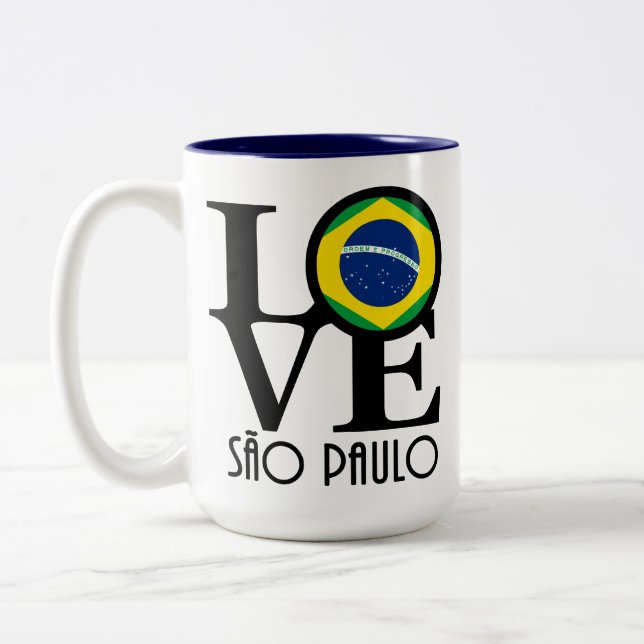 Taza Bicolor LOVE São Paulo 15oz (Izquierda)
