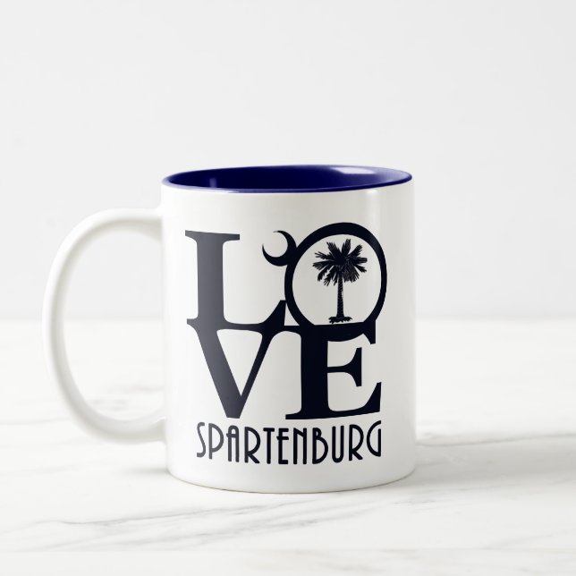 Taza Bicolor LOVE Spartenburg SC (Izquierda)