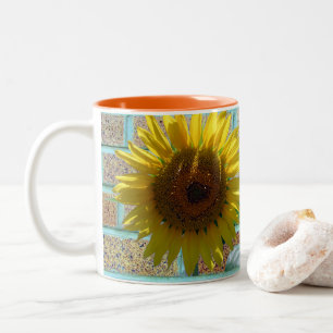 Taza Bicolor Love Sunflower Mug
