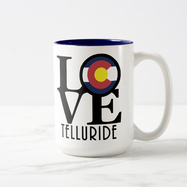 Taza Bicolor LOVE Telluride 15 oz (Derecha)