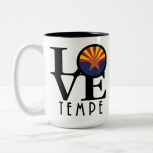 Taza Bicolor LOVE Tempe Arizona 15oz