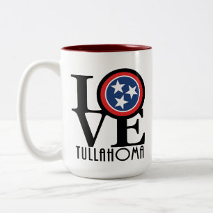 Taza Bicolor LOVE Tullahoma Tennessee 15oz