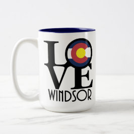 Taza Bicolor LOVE Windsor Colorado 15oz