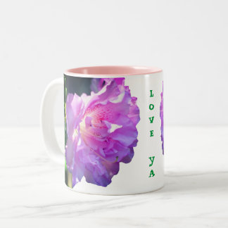 Taza Bicolor Love Ya Pink Azalea Flower