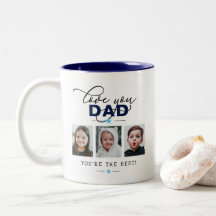 Love You Dad/Daddy/Other 6-Photo Personalizado Tex