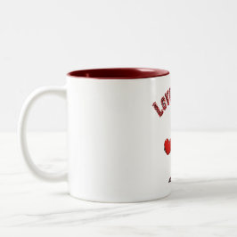 Taza Bicolor Loveasaurus Dinosaur Mug