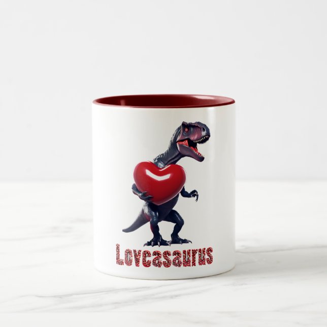 Taza Bicolor Loveasaurus Dinosaur Mug (Centro)