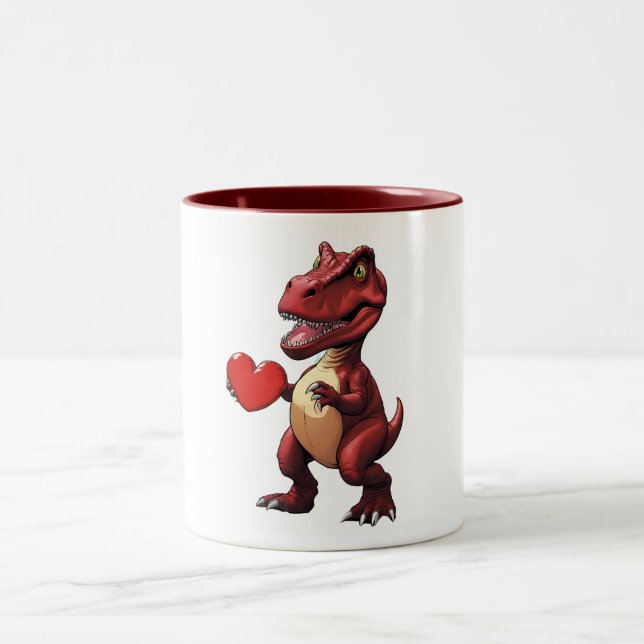 Taza Bicolor Loveasaurus Dinosaur Mug (Centro)