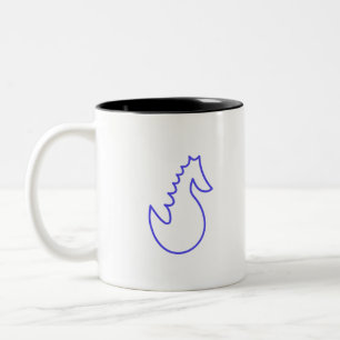 Taza Bicolor Lovely Seahorse