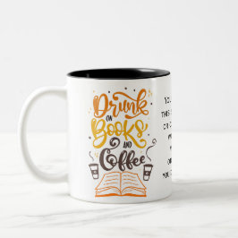Taza Bicolor Lover de libros, lector, regalo para Booknerd