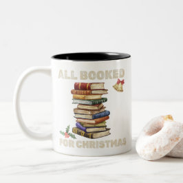 Taza Bicolor Lover de libros para todos los Navidades