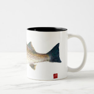 Taza Bicolor Lubina rayada de la magnolia